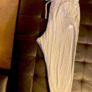 Gray Nike joggers